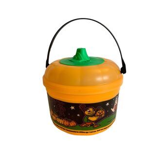 Vintage 1999 McDonalds Halloween Happy Bucket Trick Treat Pail Grimace Birdie